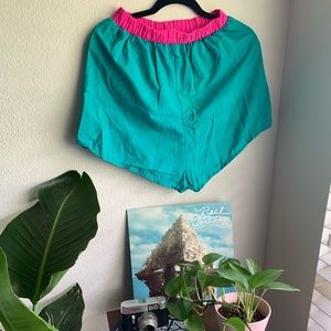 Teal & Pink Vintage Barbie Shorts